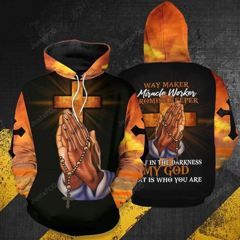 Way Maker Miracle Worker My God 3D All Print Hoodie, Zip- Up Hoodie HZ0501
