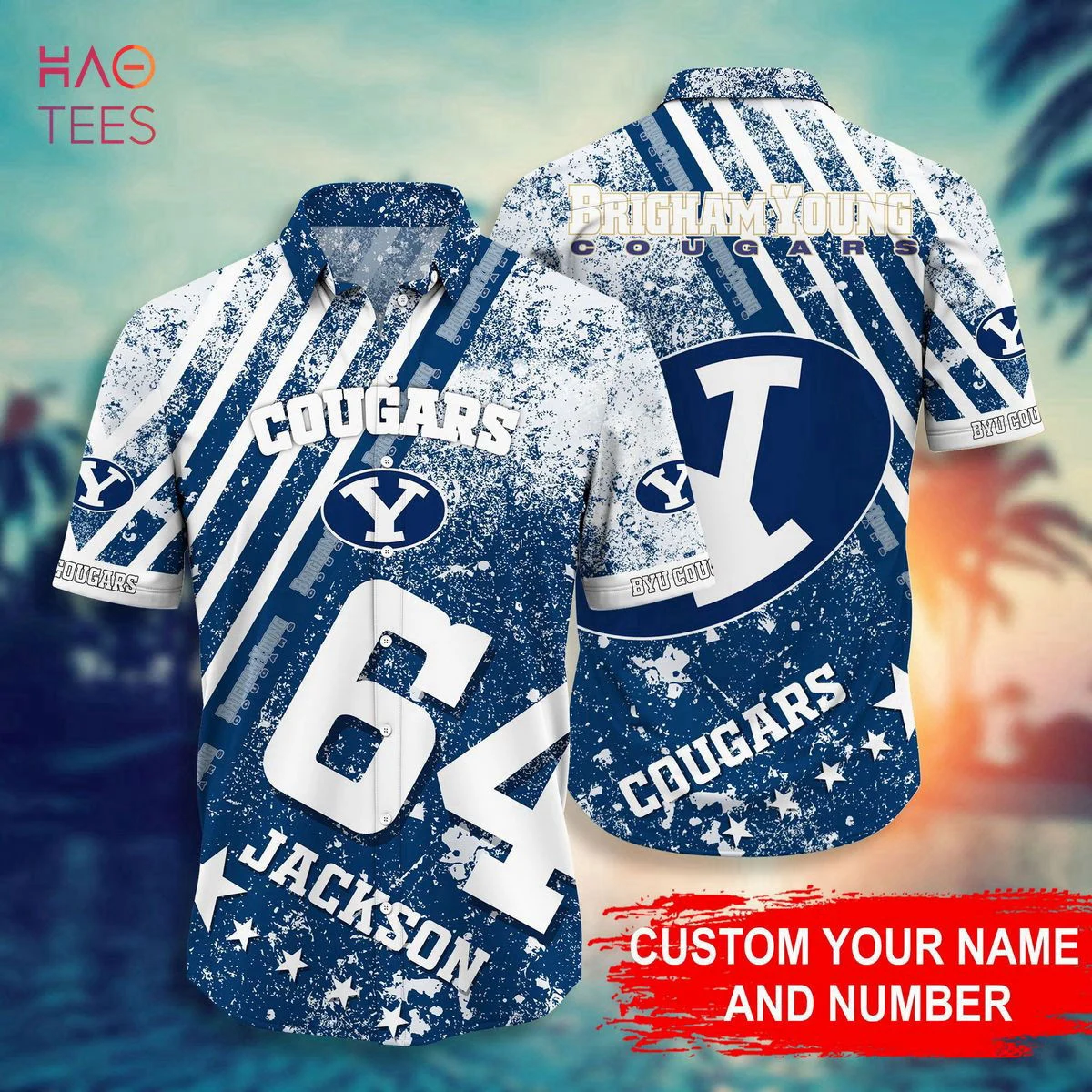 Custom Name BYU Cougars Personalized Hawaiian Shirt Hot Summer Gift HW0601