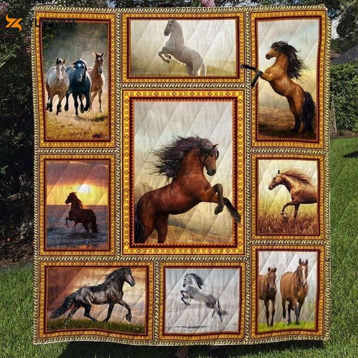 Horse Let Me Down Slowly Awesome 3D Customized Quilt , Soft Quilt, King Size, All Season Cozy Quilt QB0901