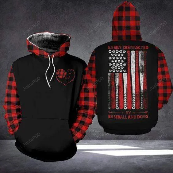 Baseball And Dog 3D All Print Hoodie, Zip- Up Hoodie HZ0501