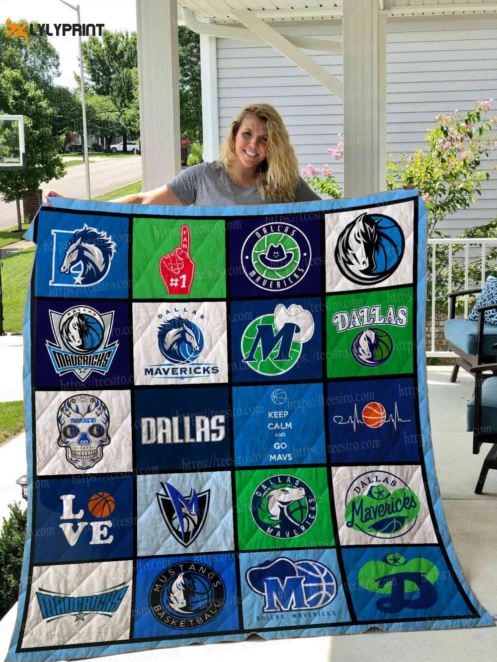Dallas Mavericks 1 Quilt Blanket For Fans Home Decor Gift , Soft Quilt, King Size, All Season Cozy Quilt QB0901