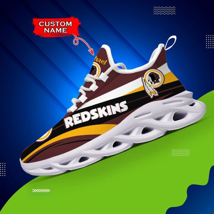 NFL Washington Redskins Custom Name Special Style Max Soul Shoes Men and Women MS0601