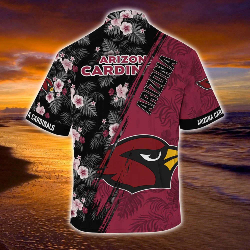 Arizona Cardinals NFL-Summer Hawaii Shirt Mickey And Floral Pattern For Sports Fans HW0601