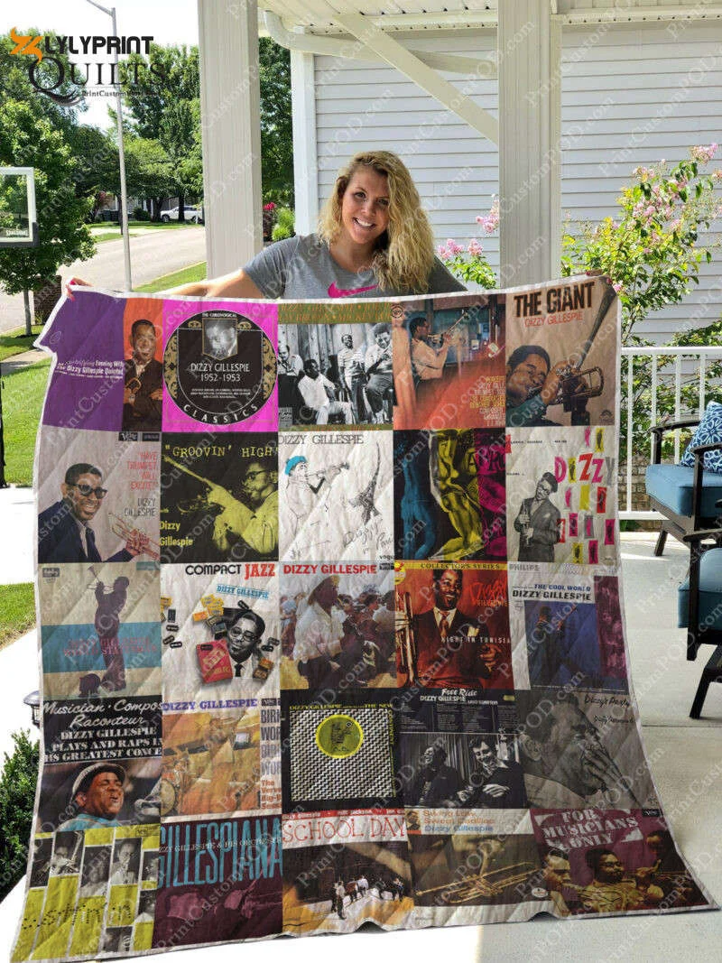 Dizzy Gillespie Albums Quilt Blanket For Fans Home Decor Gift For Fans Ver 25 ,  Soft Quilt, King Size, All Season Cozy Quilt QB0901