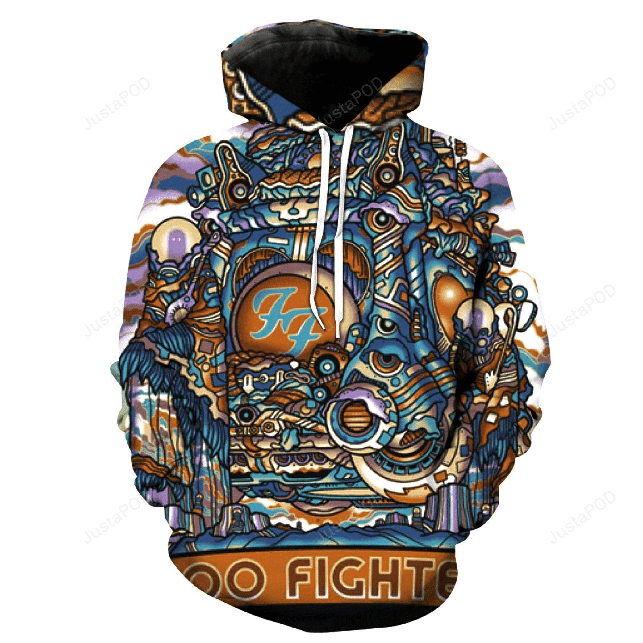 Foo Fighters 3D All Over Print Hoodie, Zip-up Hoodie HZ0501