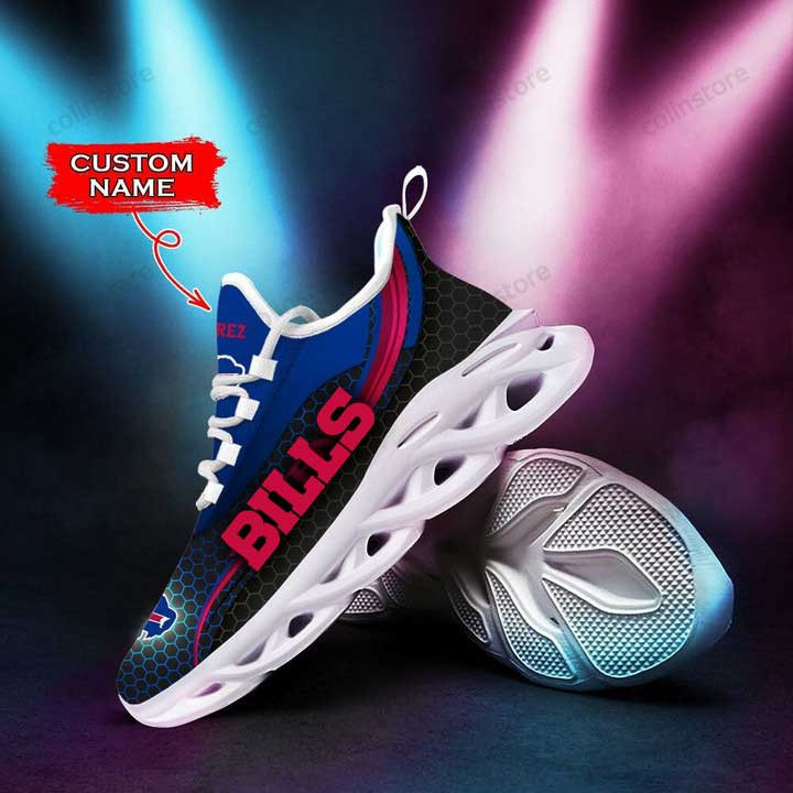 NFL Buffalo Bills Custom Name Blue Special Max Soul Shoes for Women and Men MS0601