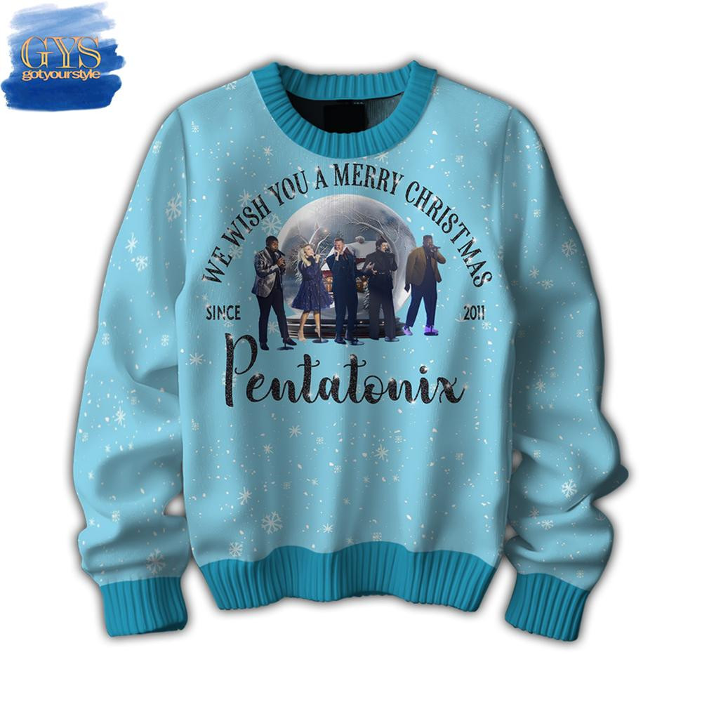 Pentatonix Merry Christmas Ugly Sweater , Cozy Soft Unisex Pullover SW0601