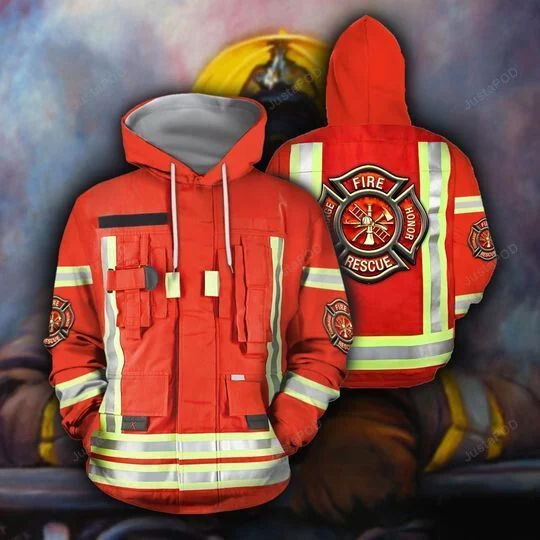 Fabulous Firefighter 3D All Over Print Hoodie, Zip-up Hoodie HZ0501