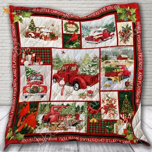 Christmas A Little Christmas 3D Quilt Blanket , Soft Quilt, King Size, All Season Cozy Quilt QB0901