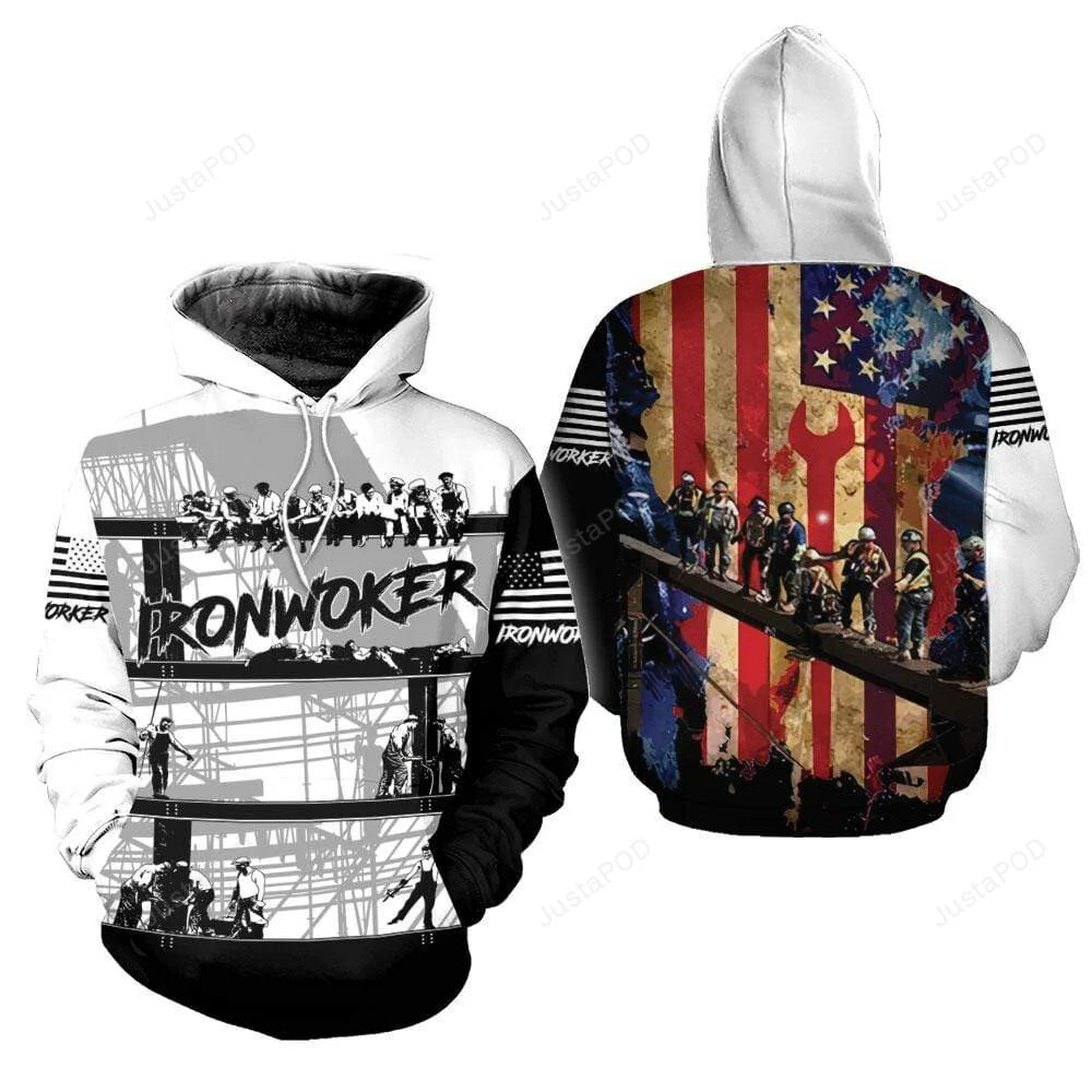 Ironworker In The Struction 3D All Print Hoodie, Zip- Up Hoodie HZ0501