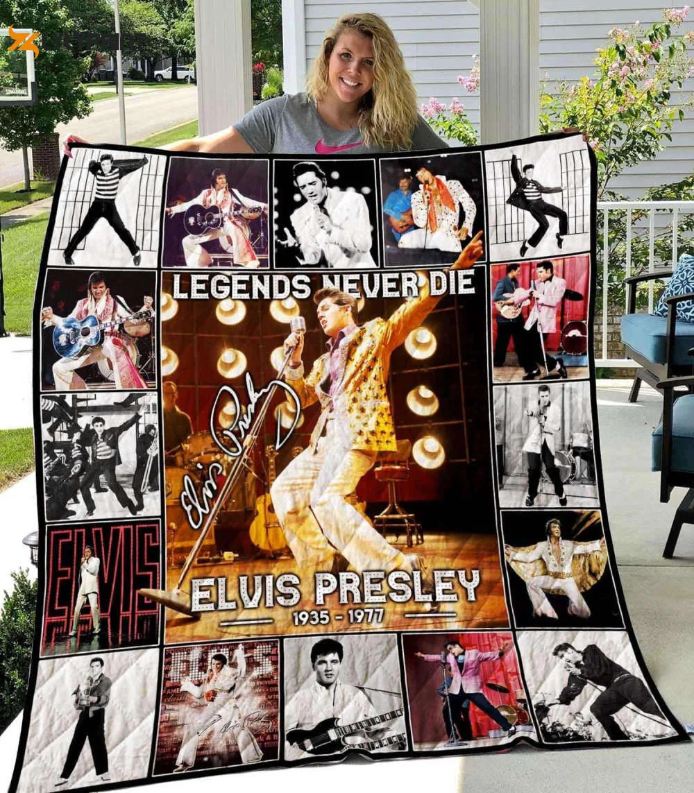 Elvis Presley Quilt Blanket For Fans Home Decor Gift , Soft Quilt, King Size, All Season Cozy Quilt QB0901