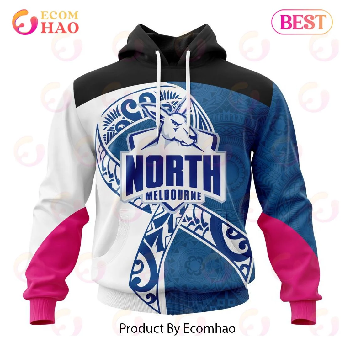 AFL North Melbourne Football Club Specialized Kits Samoa Fight Cancer 3D Hoodie, Zip Hoodie, Man - Women, Warm, Premium Quality HZ0501