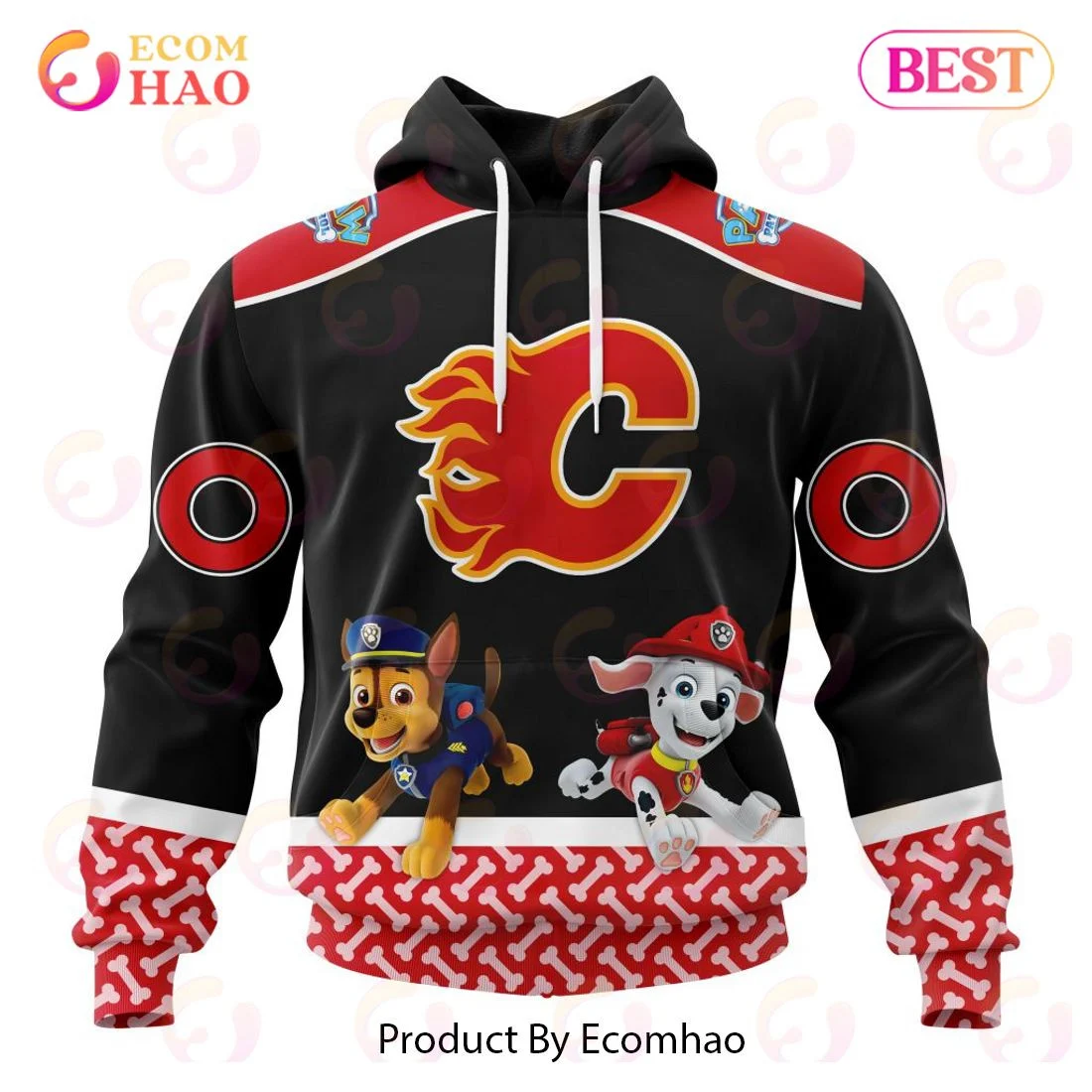 Calgary Flames Special Paw Patrol Design 3D Hoodie, Zip Hoodie, Man - Women, Warm, Premium Quality HZ0501