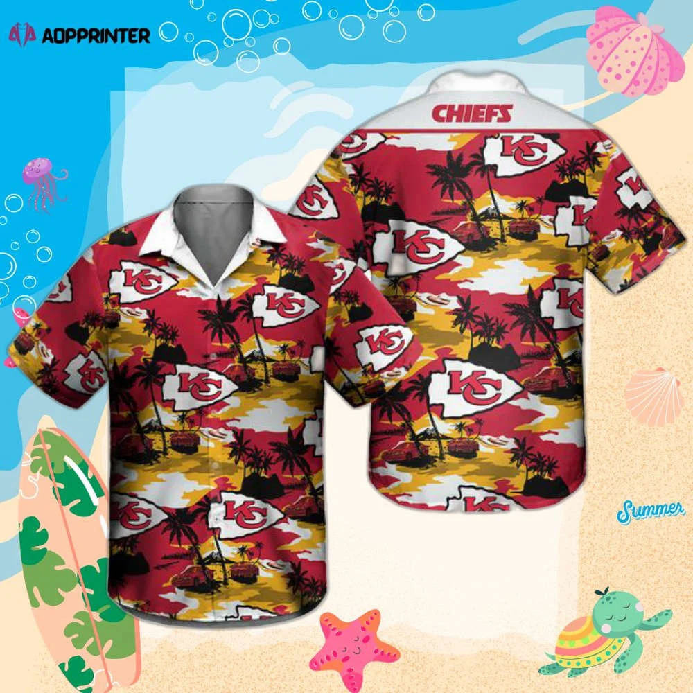 Kansa.s City Chiefs Men Football Hawaiian Shirt Summer Trending HW0601