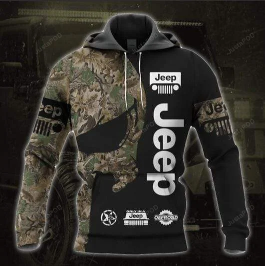 Jeep Farmer Skull Camo 3D All Print Hoodie, Zip- Up Hoodie HZ0501