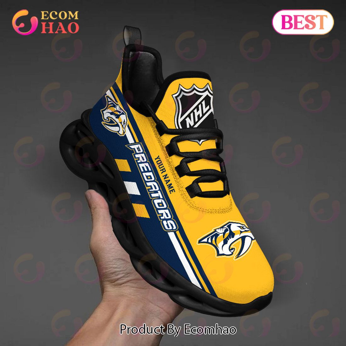 Nashville Predators Perfect Gift for fans Max Soul Chunky Sneakers, Shoes  Unisex sneakers MS0601