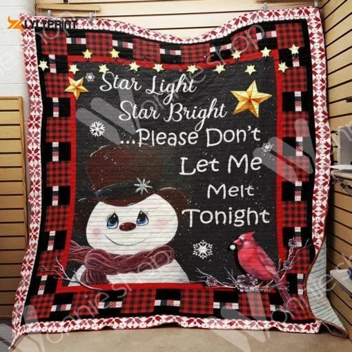 Snowman Christmas 3D Customized Quilt , Soft Quilt, King Size, All Season Cozy Quilt QB0901