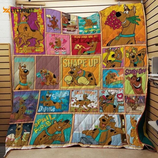 Scooby Doo, Scooby Doo Cartoon 1k189 Quilt Blanket For Fans Home Decor Gift 1420 ,  Soft Quilt, King Size, All Season Cozy Quilt QB0901