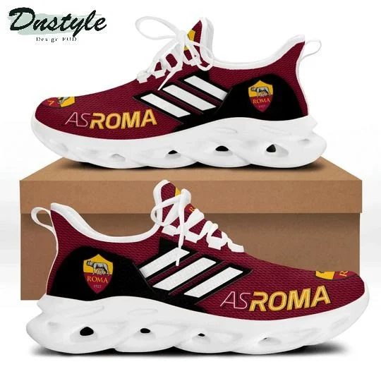 Custom AS Roma Red White Stripes Max Soul Shoes Men Women MS0601