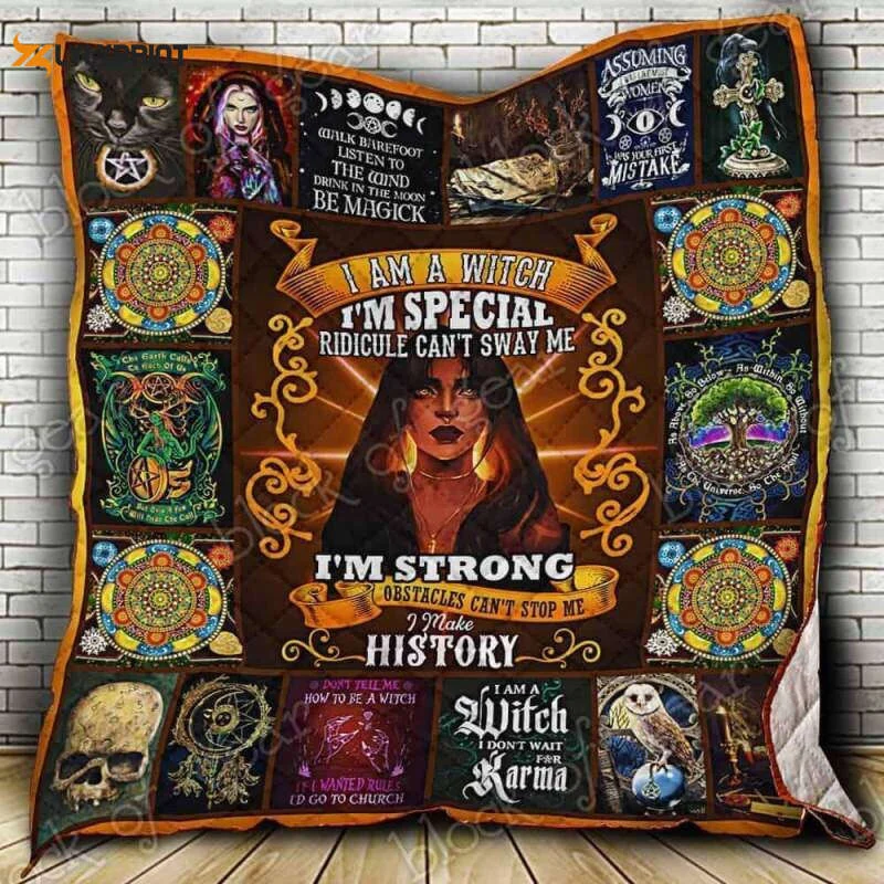 I Am A Witch 3D Customized Quilt , Soft Quilt, King Size, All Season Cozy Quilt QB0901