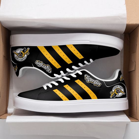 CFL Hamilton Tiger-Cats White Stan Smith Shoes V2 , Trendy Style Sneakers ST0801