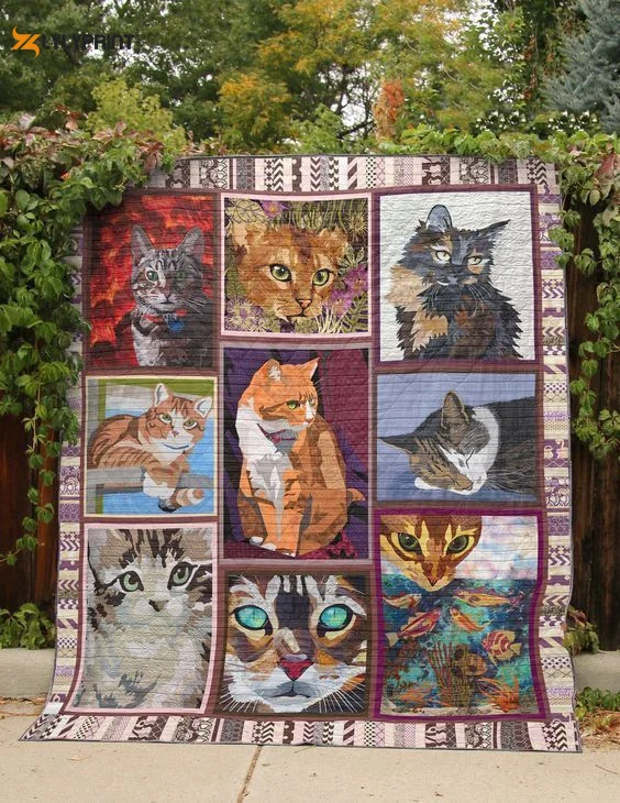 A Little Cat Life 3D Customized Quilt , Soft Quilt, King Size, All Season Cozy Quilt QB0901