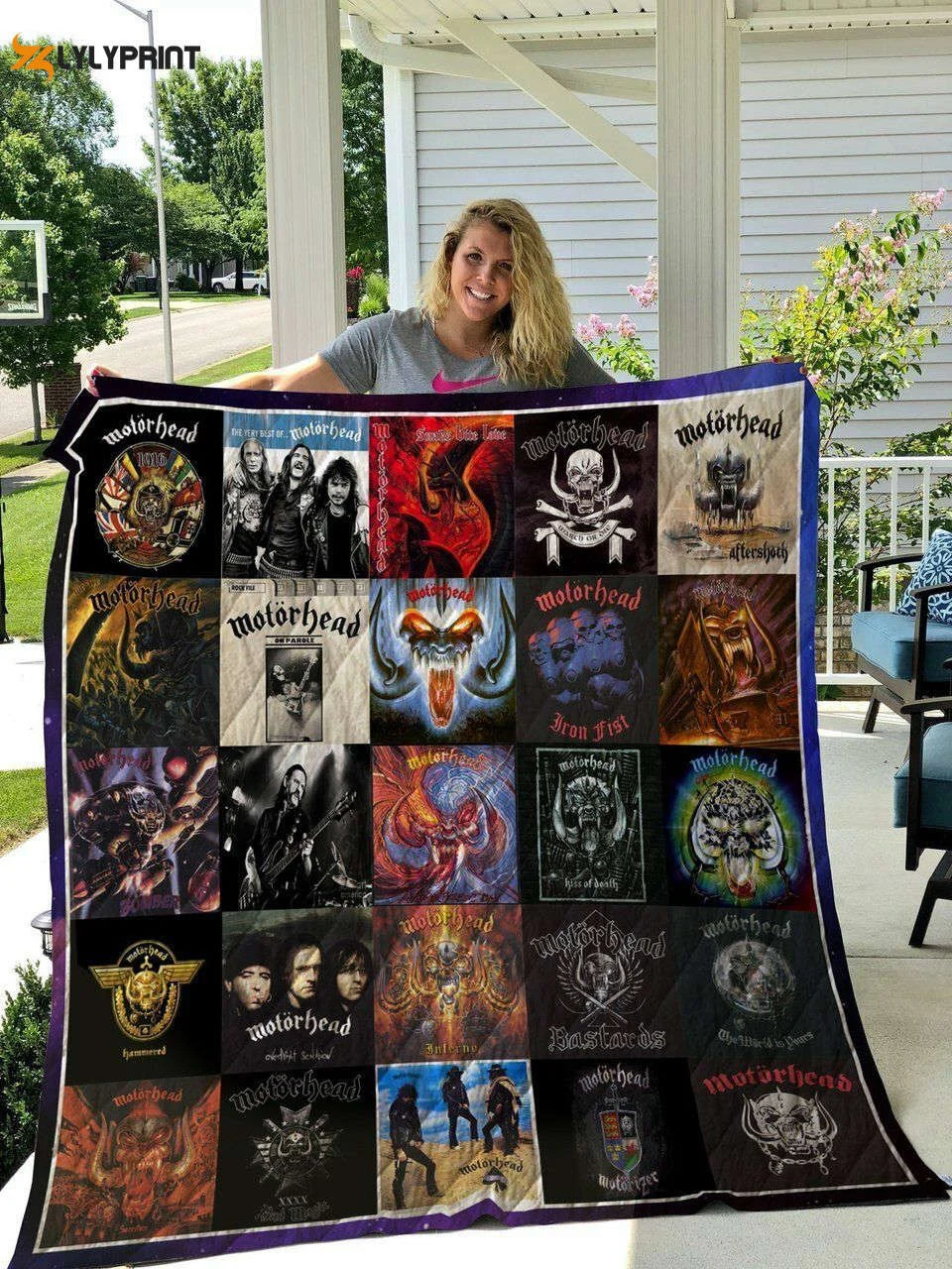 Motorhead Quilt Blanket For Fans Home Decor Gift ,  Soft Quilt, King Size, All Season Cozy Quilt QB0901