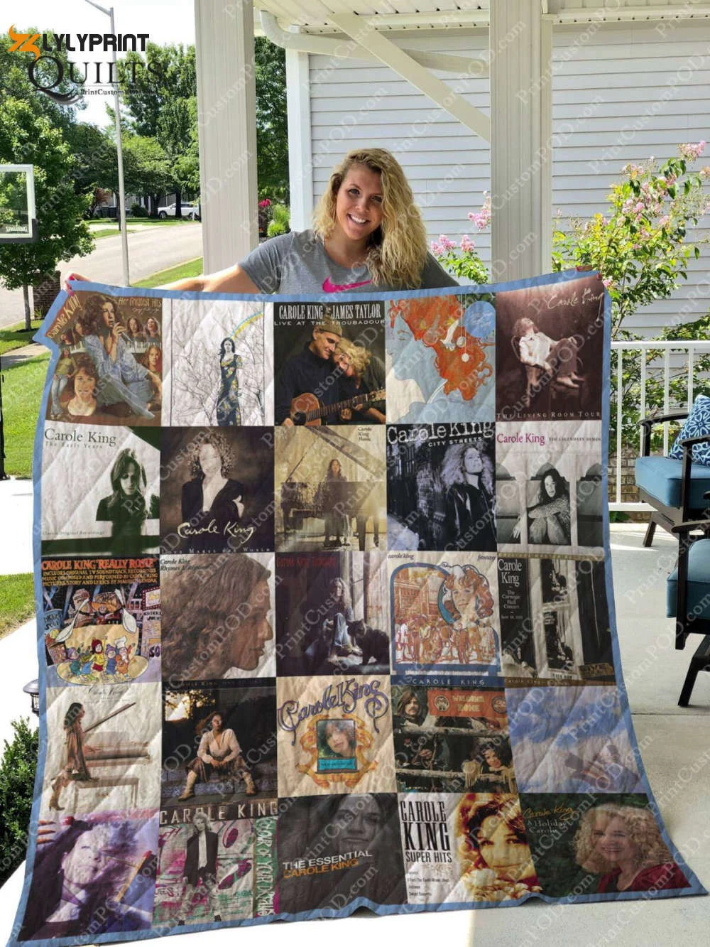 Carole King Albums 3D Customized Quilt Blanket For Fans Home Decor Gift ,  Soft Quilt, King Size, All Season Cozy Quilt QB0901