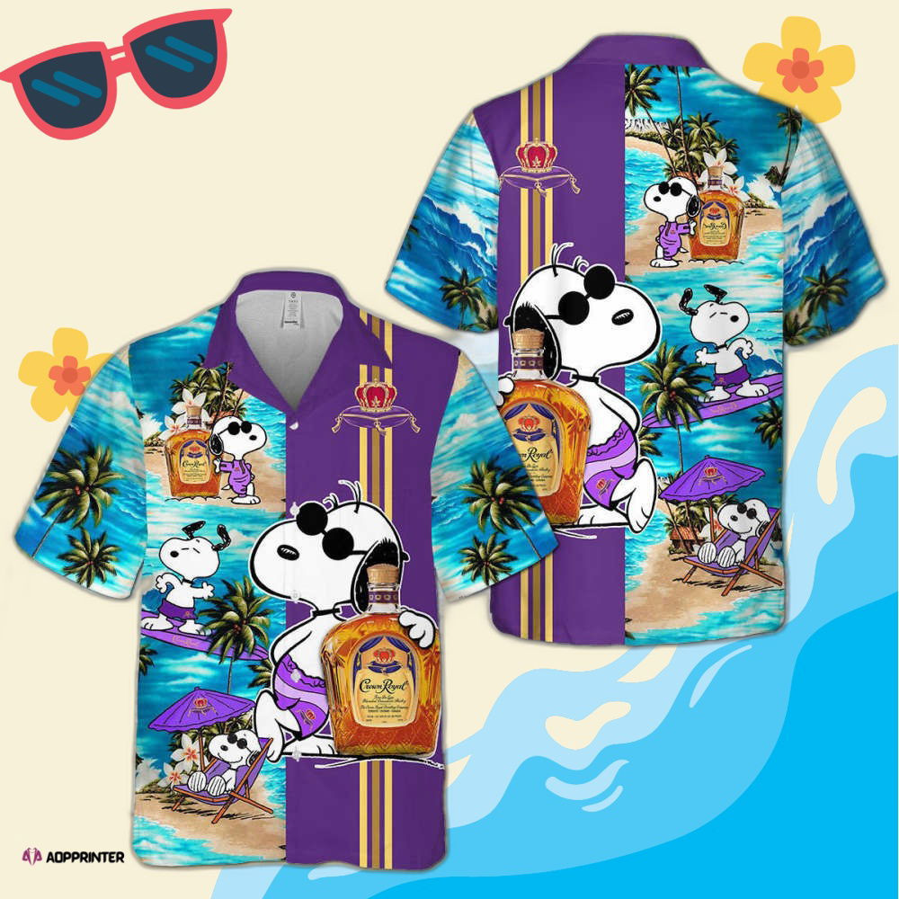 Crown Royal Snoopy Dog Hawaiian Shirt HW0601