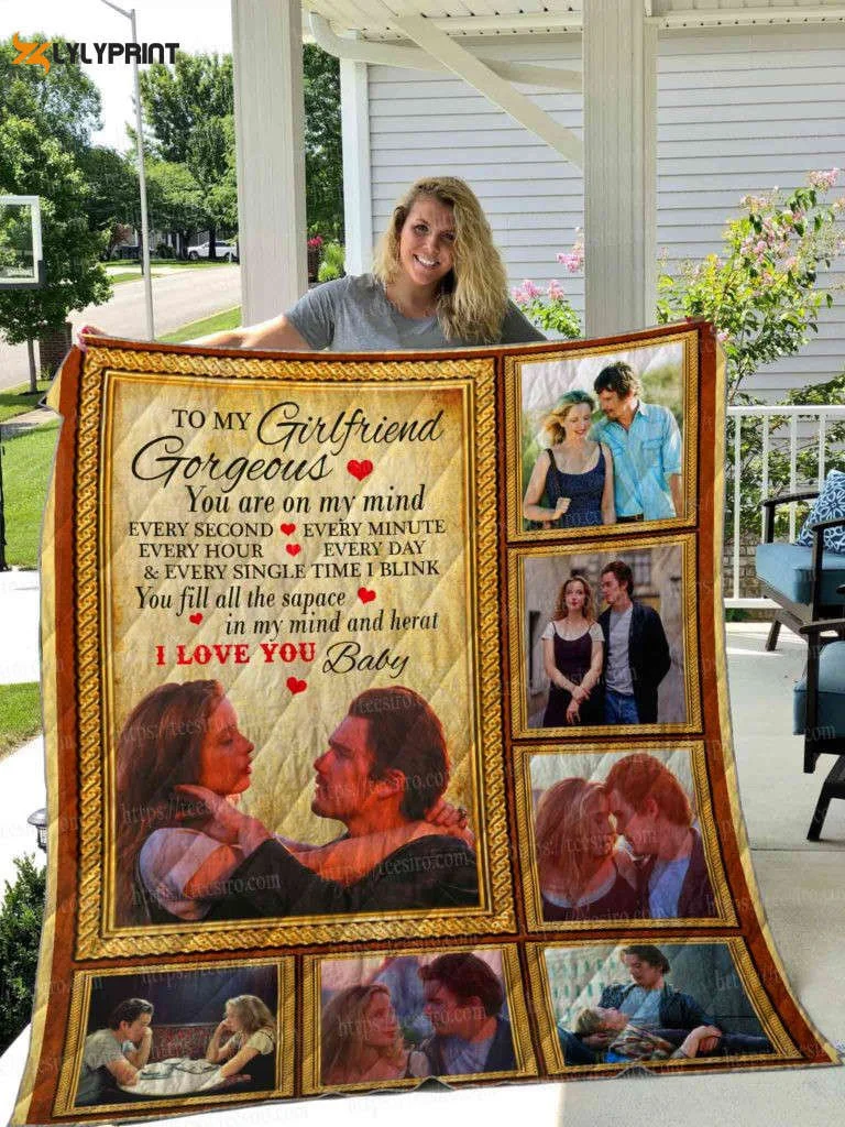 Before Sunrise To My Girlfriend 3D Quilt Blanket , Soft Quilt, King Size, All Season Cozy Quilt QB0901