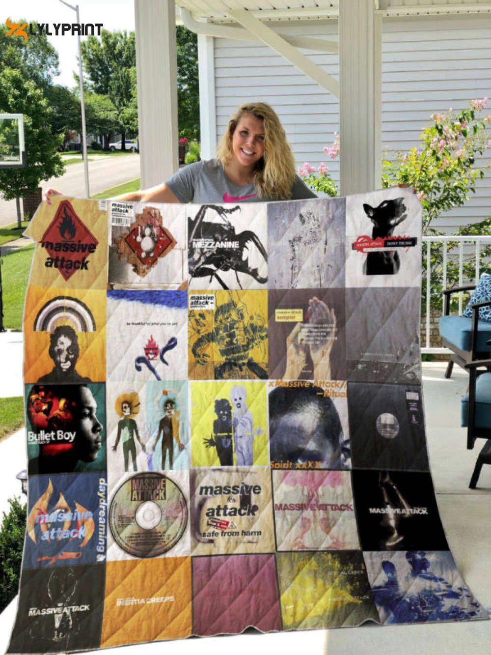 Massive Attack 3D Customized Quilt Blanket , Soft Quilt, King Size, All Season Cozy Quilt QB0901