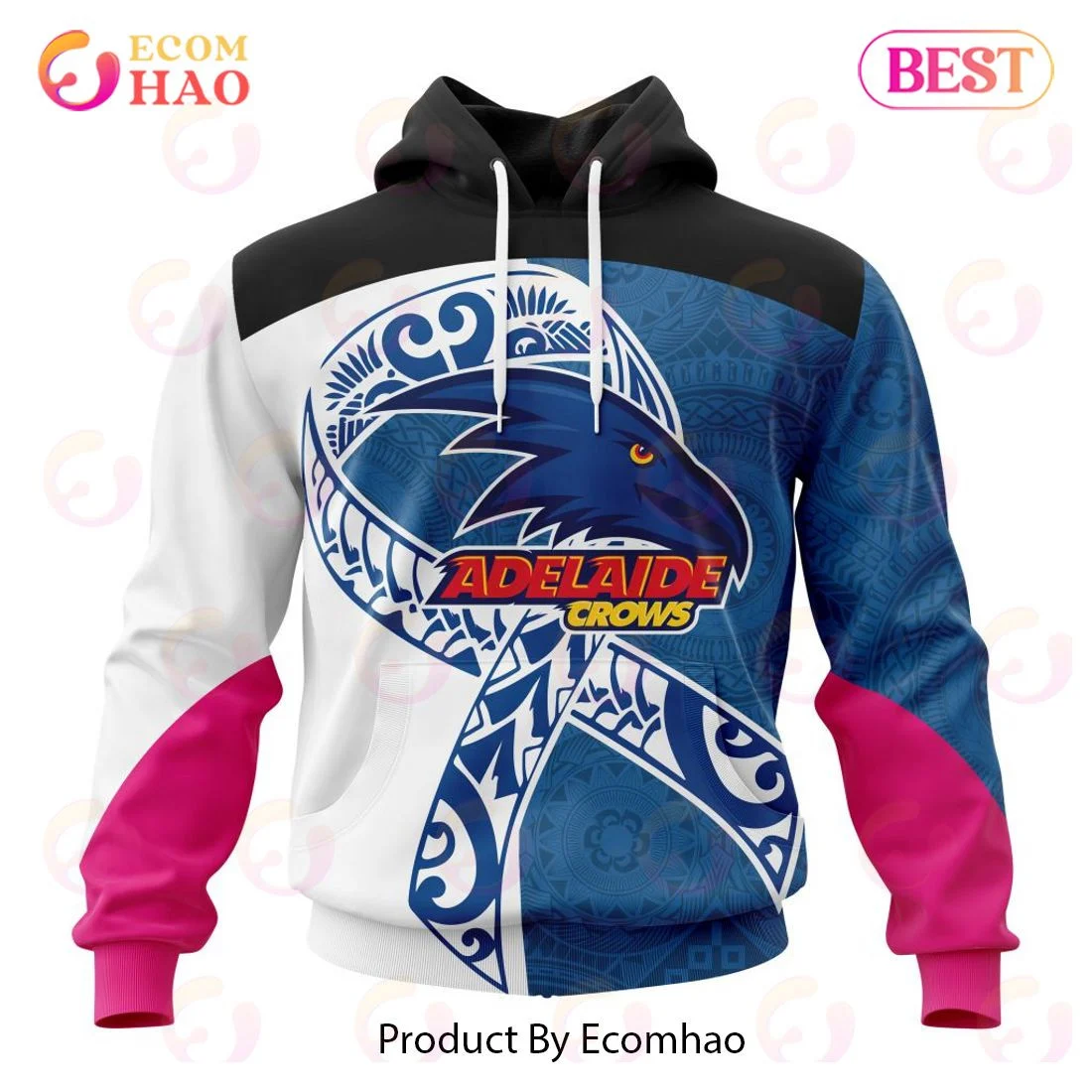 AFL Adelaide Football Club Specialized Kits Samoa Fight Cancer 3D Hoodie, Zip Hoodie, Man - Women, Warm, Premium Quality HZ0501
