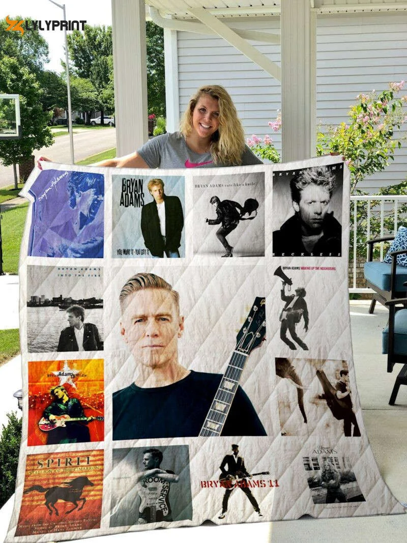 Bryan Adams Quilt Blanket For Fans Home Decor Gift ,  Soft Quilt, King Size, All Season Cozy Quilt QB0901