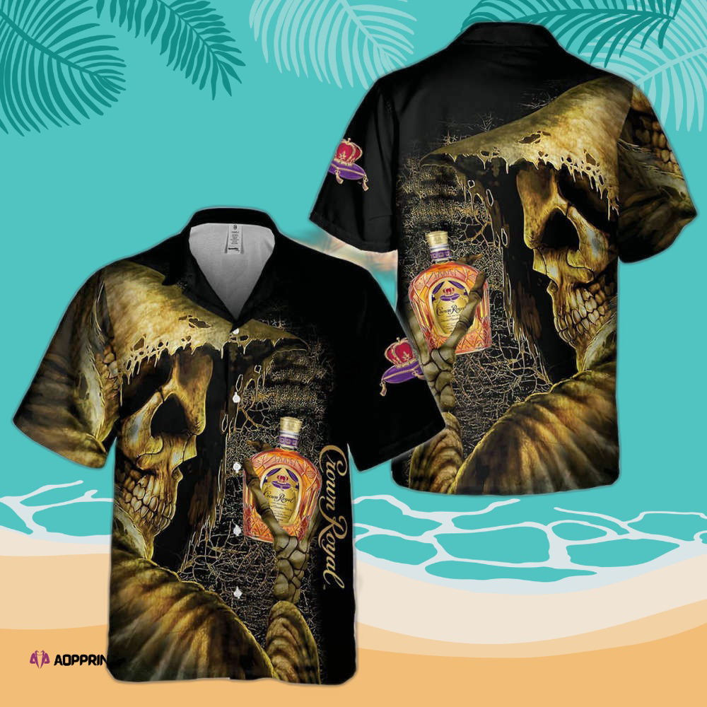 Trending 2023 Skull Crown Royal Death Hawaiian Shirt HW0601