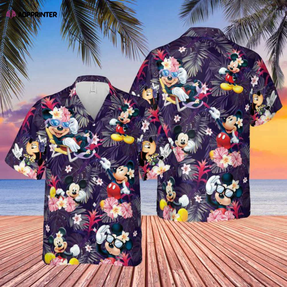 Disney Mickey Mouse Hawaiian Shirt,Summer Beach Trip Family Hawaiian Shirt, Aloha Hawaiian Beach Shirt HW0601