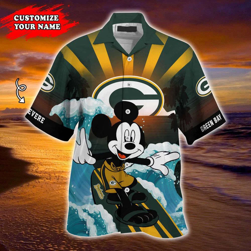Green Bay Packers NFL-Summer Customized Hawaii Shirt For Sports Fans HW0601
