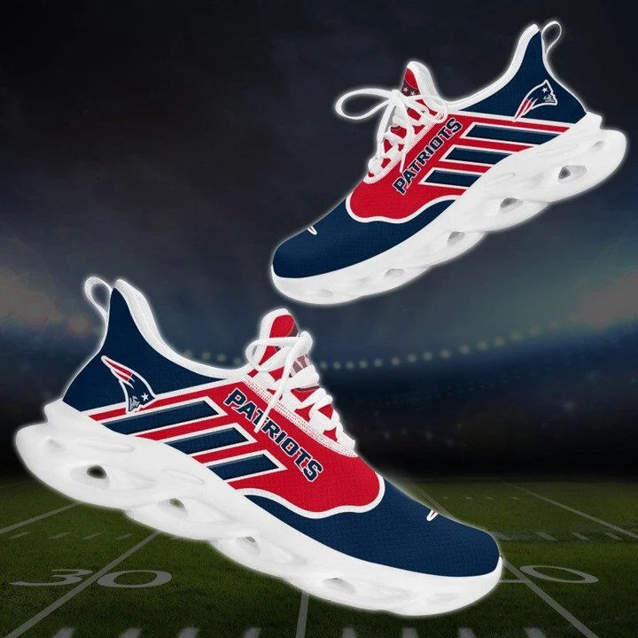 NFL New England Patriots Dark Blue Max Soul Shoes V8 Sneakers Store MS0601