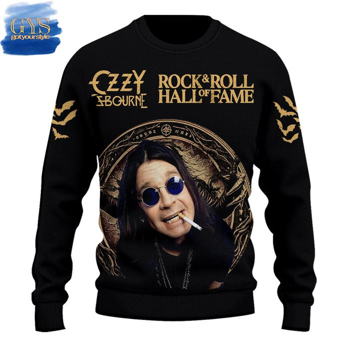 Ozzy Osbourne Prince Of Darkness Ugly Sweater , Cozy Soft Unisex Pullover SW0601