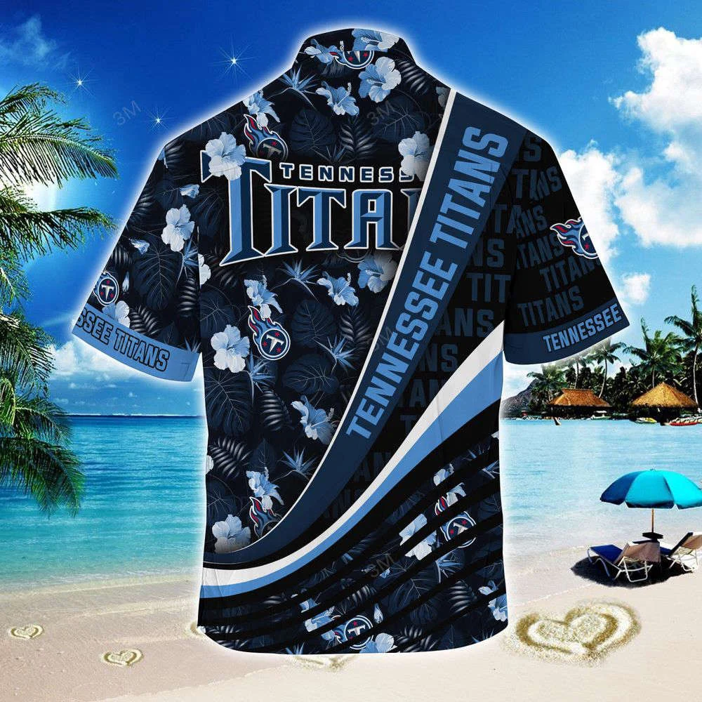 Tennessee Titans NFL-Summer Hawaii Shirt With Tropical Flower Pattern For Men And Women HW0601