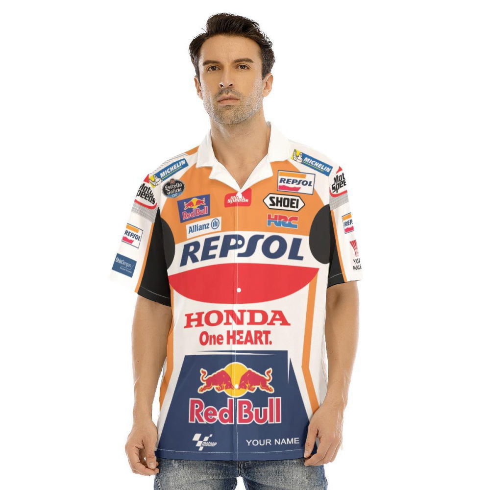 Repsol Honda Motogp Racing Red Bull – Repsol Honda Hawaiian Shirt HW0601