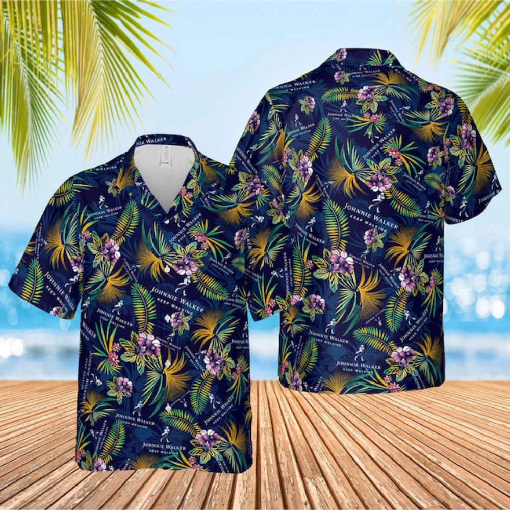 Johnnie Walker Scotch Whiskey Unisex Hawaiian Shirt HW0601