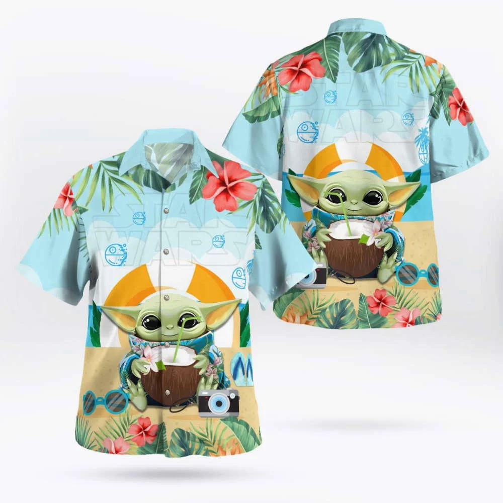 Star Wars Baby Yoda Hawaiian Shirt Summer 2023 Hot HW0601