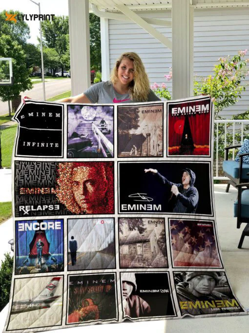 Eminem 1 Quilt Blanket For Fans Home Decor Gift , Soft Quilt, King Size, All Season Cozy Quilt QB0901