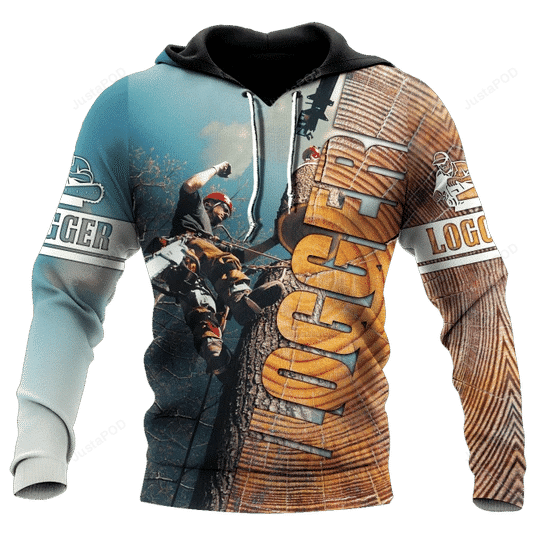 Logger Man 3D All Over Printed Hoodie, Zip- Up Hoodie HZ0501