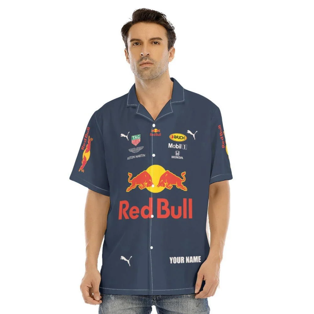 Red Bull Racing Mobil1 Aston Martin – Red Bull Hawaiian Shirt HW0601