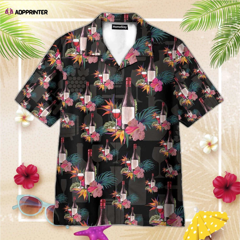 Red Wine Hawaiian Shirt, Gift For Men Women HW0601