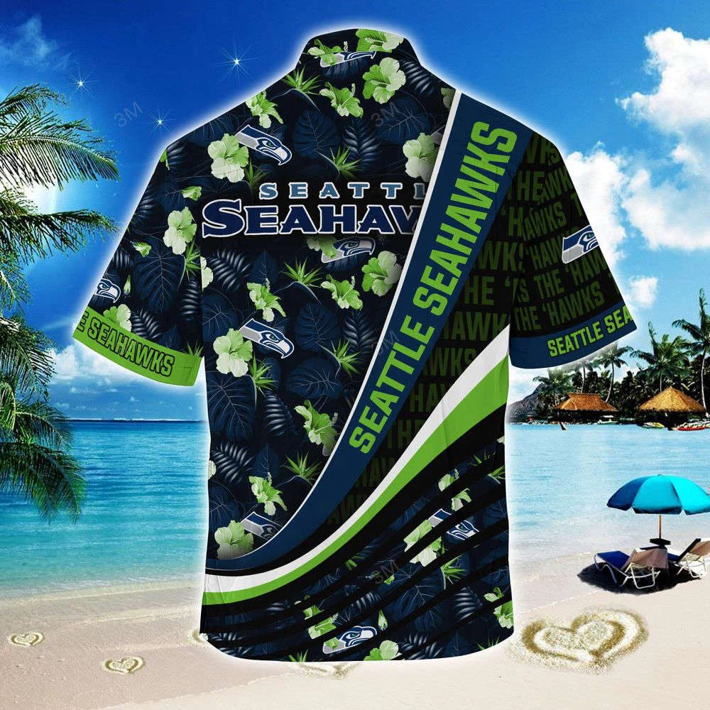 Seattle Seahawks NFL-Summer Hawaii Shirt With Tropical Flower Pattern For Men And Women HW0601