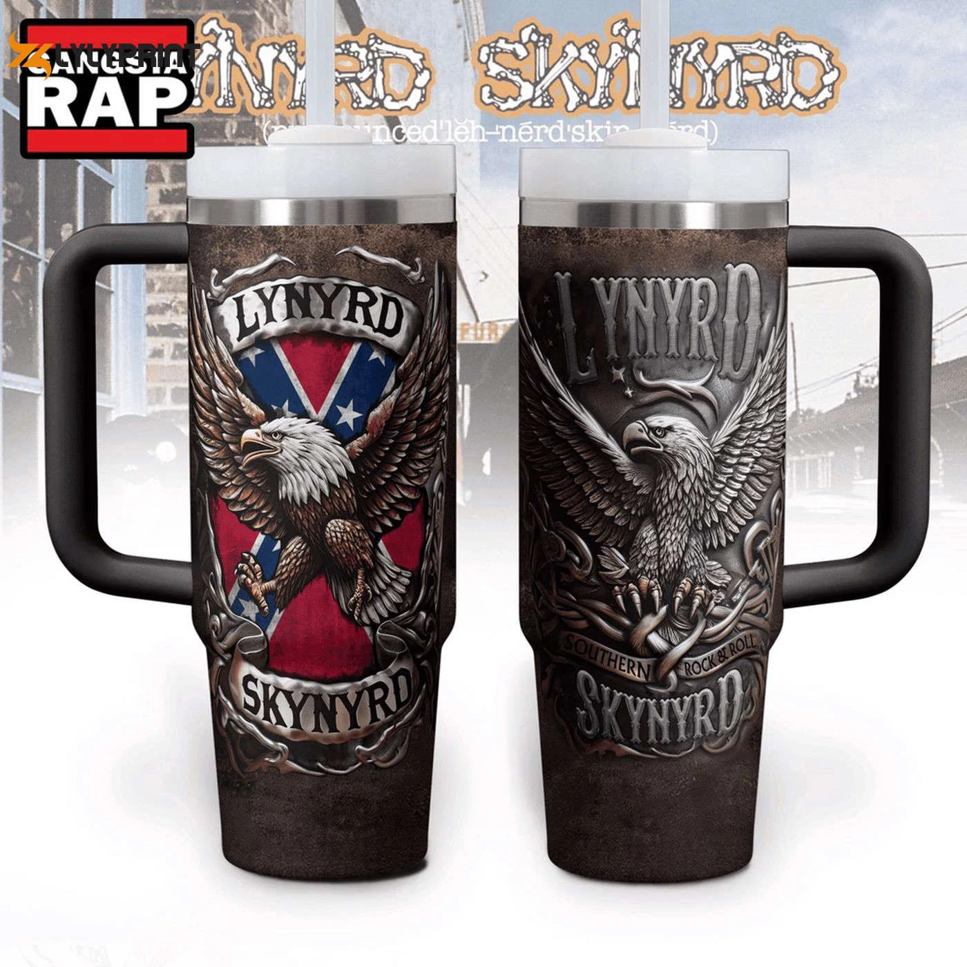Rock Out with Lynyrd Skynyrd 40oz Stanley Tumbler - Perfect for Music Lovers 0501TB40