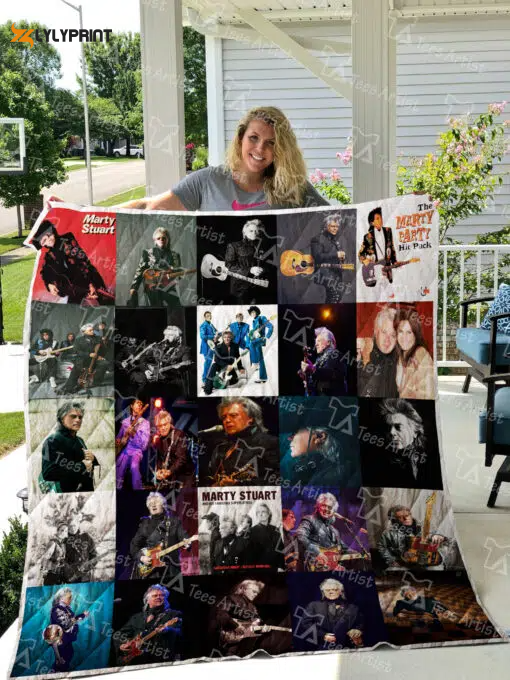 Marty Stuart Quilt Blanket For Fans Home Decor Gift , Soft Quilt, King Size, All Season Cozy Quilt QB0901