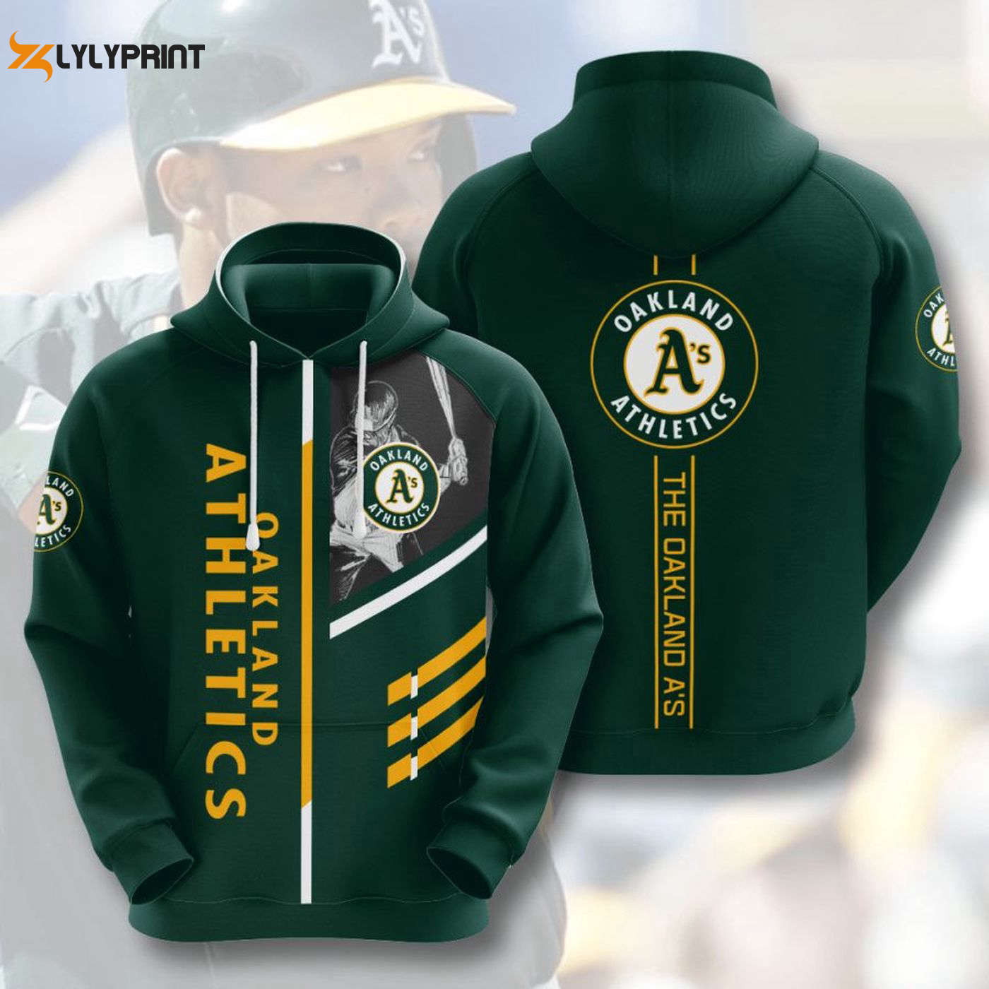 Oakland Athletics Green Pullover Hoodie AOP Shirt – Stay Stylish with Oakland A s Gear HZ0501